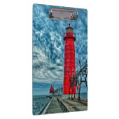 USA, Grand Haven, Michigan, Leuchtturm Klemmbrett (Rechts)