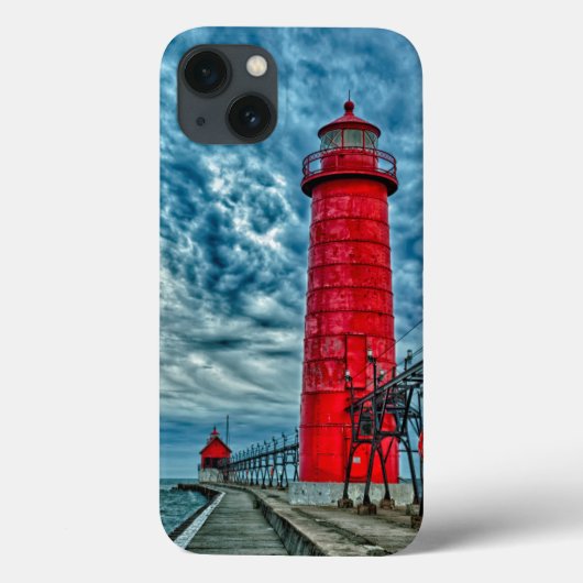 USA, Grand Haven, Michigan, Lighthouse Case-Mate iPhone Hülle (Rückseite)