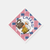 USA Great American Beer Paper Serviette (Ecke)