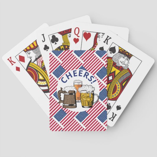USA Great American Beer Paper Spielkarten (Rückseite)