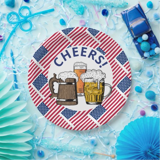 USA Great American Beer Pappteller (Party)
