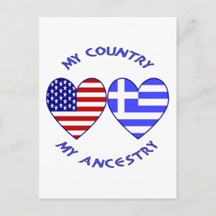 USA / Griechische Herkunft Postkarte