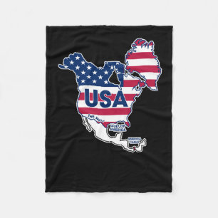 USA = Grönland + Kanada + Golf + Kanal Fleecedecke