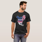 USA = Grönland + Kanada + Golf + Kanal T-Shirt (Vorne ganz)