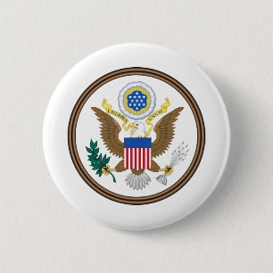 usa großes Siegel Button
