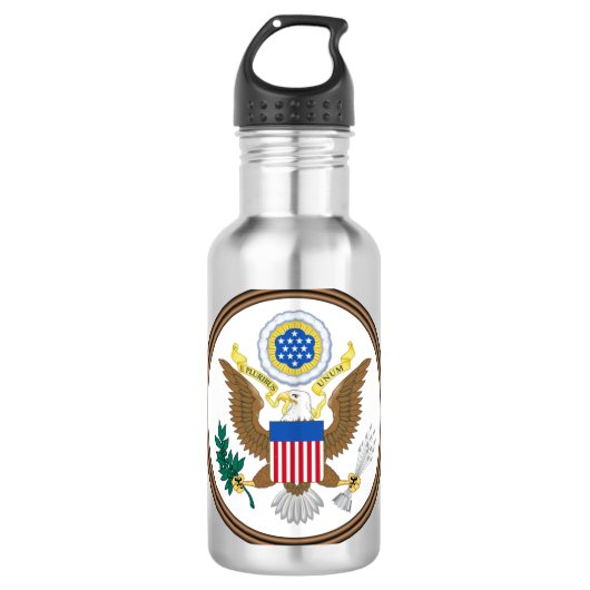 usa großes Siegel Edelstahlflasche (Vorderseite)