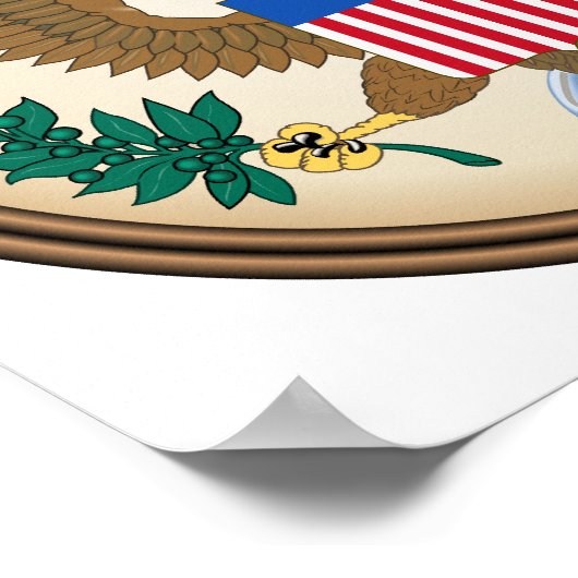 USA großes Siegel Poster (Ecke)