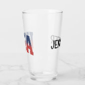 USA Grunge Text Design Glas (Links)