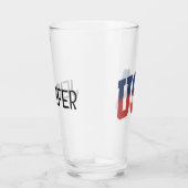 USA Grunge Text Design Glas (Rechts)
