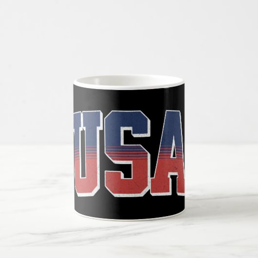 USA Grunge Text Design Kaffeetasse (Mittel)
