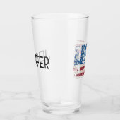 USA Grunge Text Design mit Flagge Glas (Rechts)