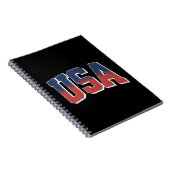 USA Grunge Text Design Notizblock (Rechte Seite)