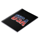 USA Grunge Text Design Notizblock (Linke Seite)