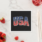 USA Grunge Text Design Serviette (Beispiel)