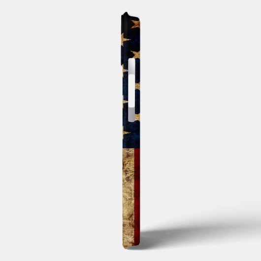 USA/grunged Flag Case-Mate iPhone Case (Rückseite / Links)