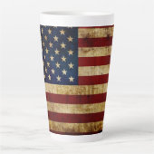 USA / Grunged flag Milchtasse (Vorderseite)
