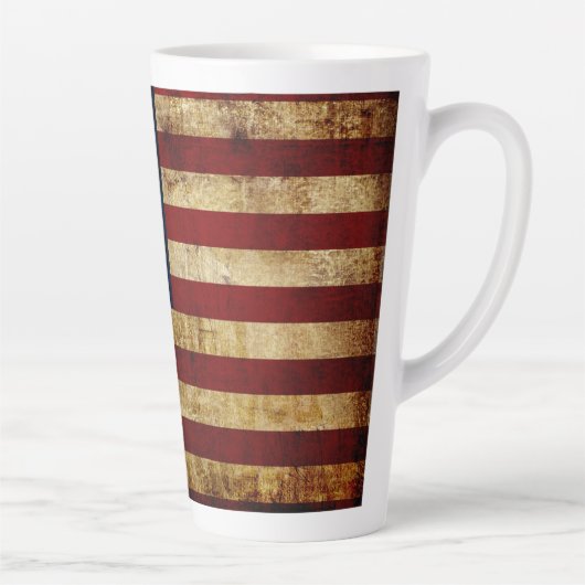 USA / Grunged flag Milchtasse (Rechts)