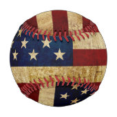 USA / Grunged Flagge Baseball (Vorderseite)