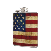 USA / Grunged Flagge Flachmann (Links)