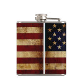 USA / Grunged Flagge Flachmann (Rückseite)