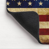 USA / Grunged Flagge Mousepad (Ecke)