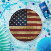 USA / Grunged Flagge Pappteller (Party)