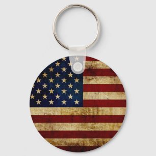 USA / Grunged Flagge Schlüsselanhänger