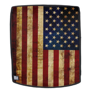 USA/Grungeflagge Wildleder Rucksack