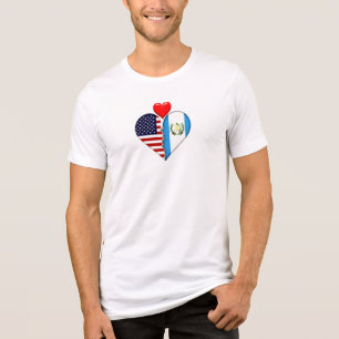 USA Guatemala Herz Flaggen Hispanic Heritage Tri-Blend Shirt