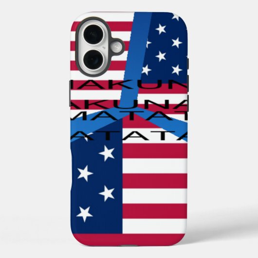 USA HAKUNA MATATA Case-Mate iPhone HÜLLE (Rückseite)