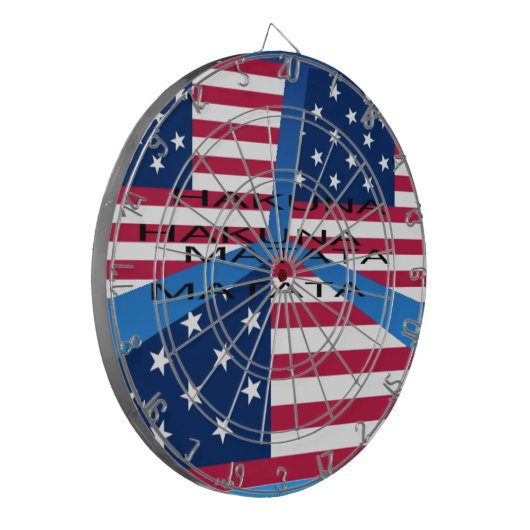 USA HAKUNA MATATA DARTSCHEIBE (Vorderseite Links)