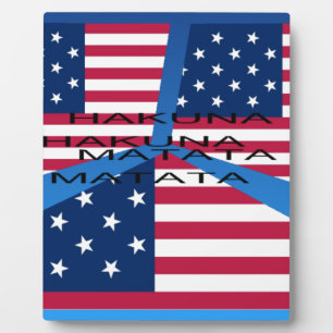 USA HAKUNA MATATA FOTOPLATTE