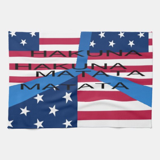 USA HAKUNA MATATA HANDTUCH (Horizontal)