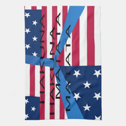 USA HAKUNA MATATA HANDTUCH (Vertikal)