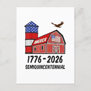 USA Halbjahrhundertealter 250 Jahre 1776-2026 Ankündigungspostkarte