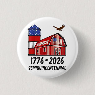 USA Halbjahrhundertealter 250 Jahre 1776-2026 Button
