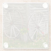 USA, hauptsächlich. Lastwagen-Räder Glasuntersetzer (Rückseite)