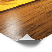 USA, Hawaii, Kauai, farbenfroher Sonnenaufgang in Fotodruck (Ecke)