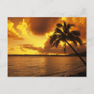 USA, Hawaii, Kauai, Farbiger Sonnenaufgang in eine Postkarte