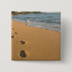 USA, Hawaii, Kauai, Kapa'a, Strand. RF) Button
