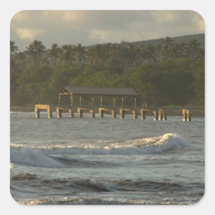 USA, Hawaii, Kauai, Südwestküste, nahe Quadratischer Aufkleber