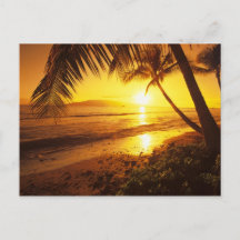 USA, Hawaii, Maui, farbenfroher Sonnenuntergang in