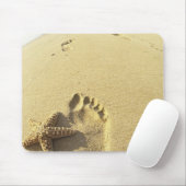 USA, Hawaii, Maui, Makena Beach, Footprint und Mousepad (Mit Mouse)
