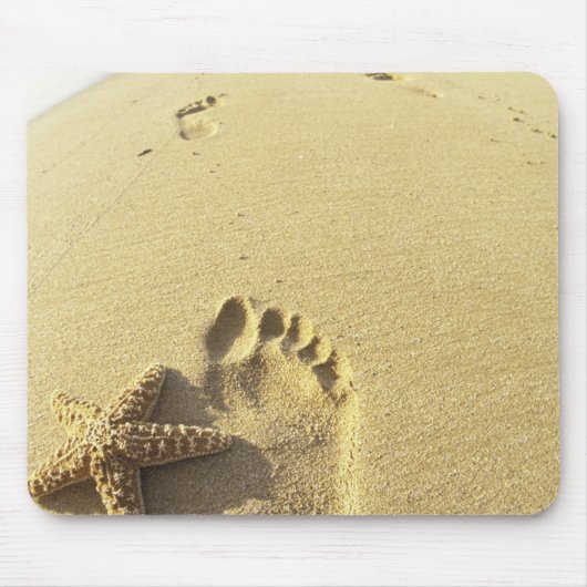 USA, Hawaii, Maui, Makena Beach, Footprint und Mousepad (Vorne)