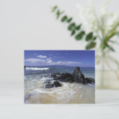 USA, Hawaii, Maui, Maui, Makena Beach, Surf on Postkarte (Stehend Vorderseite)