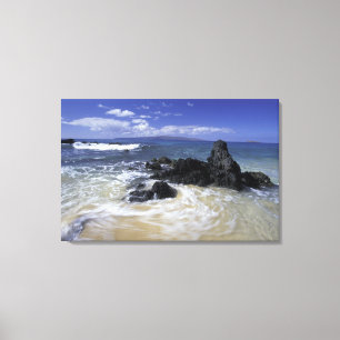 USA, Hawaii, Maui, Maui, Makena Beach, Surfen Leinwanddruck