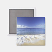 USA, Hawaii, Maui, Surf nach Makena Magnet (Vorderseite/Rückseite)