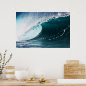 USA, Hawaii, Oahu, Große Wellen Poster (Küche)