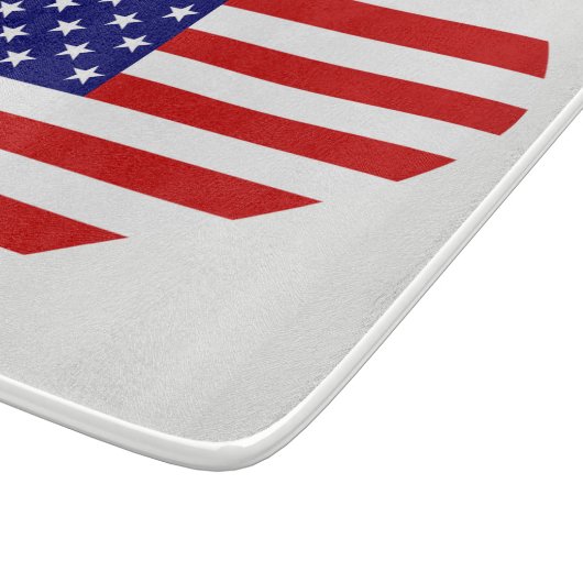 USA Heartflag cbcnt Schneidebrett (Ecke)