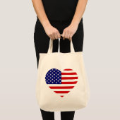 USA Heartflag gtcnt Tragetasche (Vorderseite (Produkt))